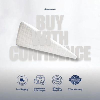 Dosaze™ Therapeutic Cooling Wedge Pillow White