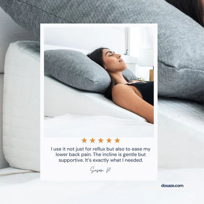 Dosaze™ Therapeutic Cooling Wedge Pillow White